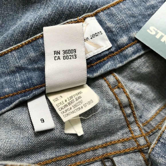 New Old Stock Calvin Klein Jeans Calvin Boot Ankle‎ Straight Leg Size 9 - Picture 11 of 11